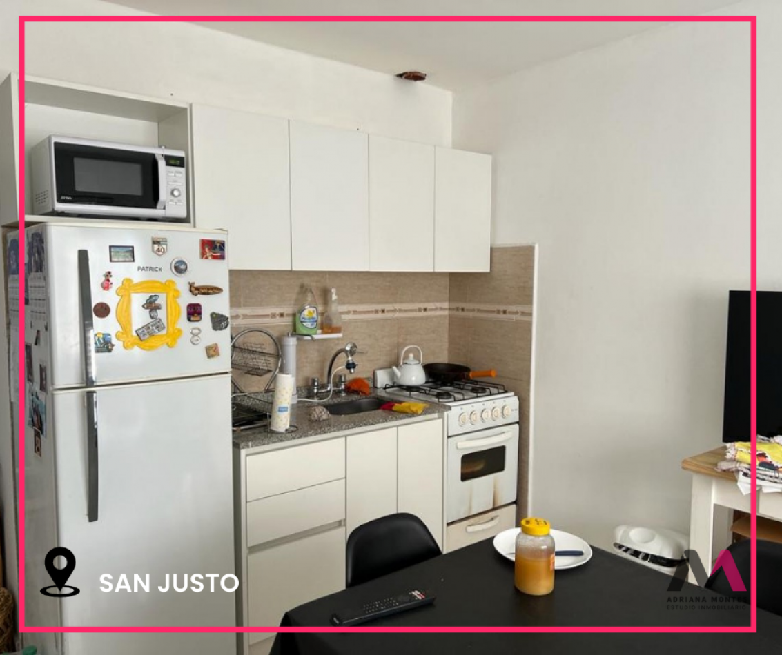 VENTA de departamento de dos ambientes en San justo