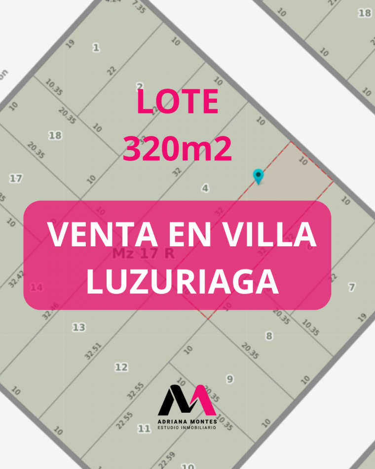 VENTA DE LOTE EN VILLA LUZURIAGA