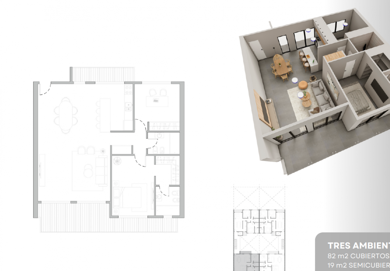 VENTA DE POZO DEPARTAMENTO DE 4 AMBIENTES EN SAN JUSTO 