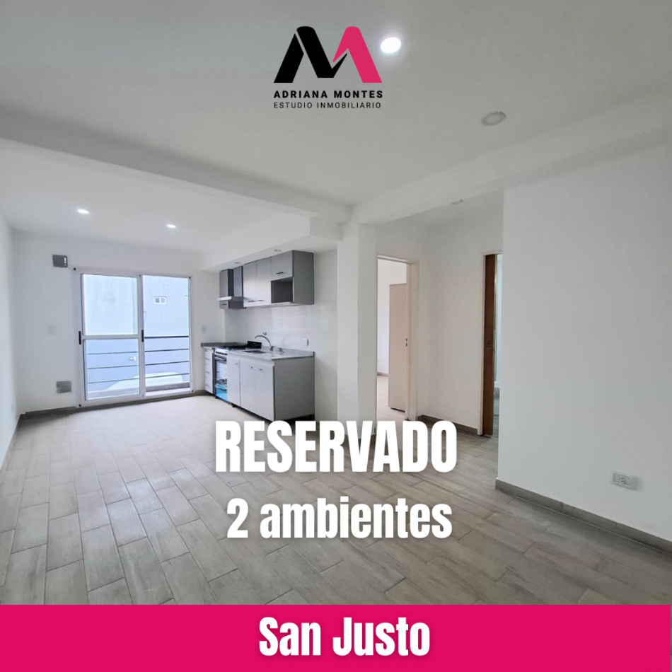 ALQUILER DE DEPARTAMENTO DE 2 AMBIENTES EN SAN JUSTO