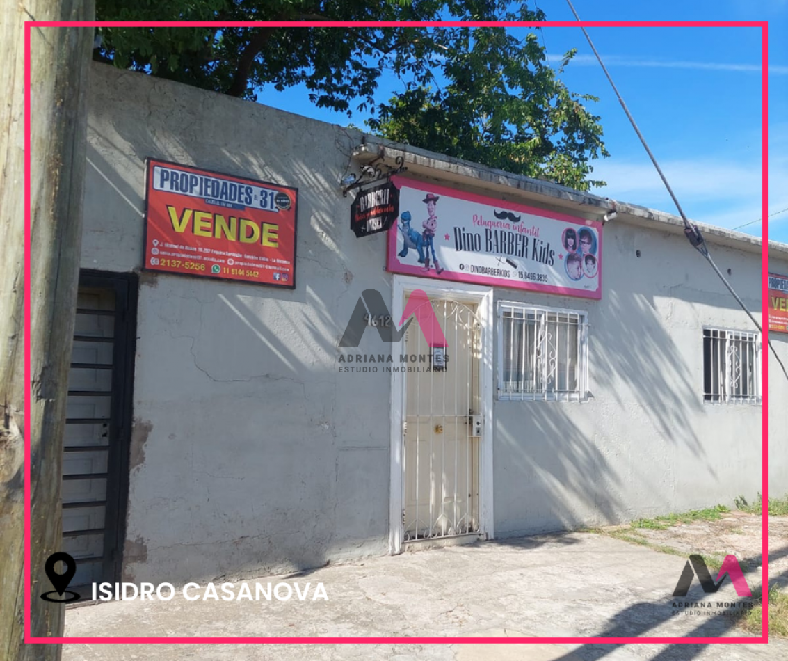 VENTA de casa de 3 ambientes en ISIDRO CASANOVA