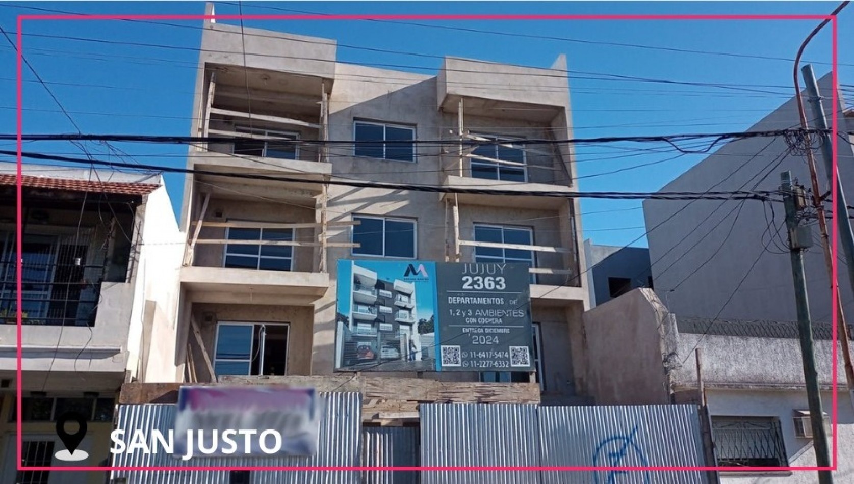 VENTA DE DEPARTAMENTO 3 AMBIENTES EN SAN JUSTO