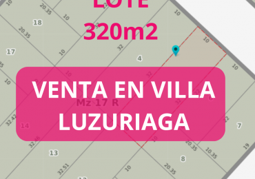 VENTA DE LOTE EN VILLA LUZURIAGA